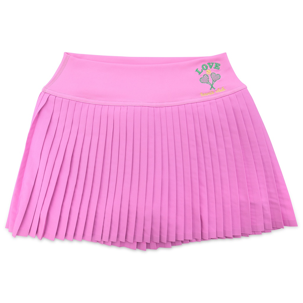 [820-1901S] Theme Love Pink Tennis Skort (Youth Small (6-8))