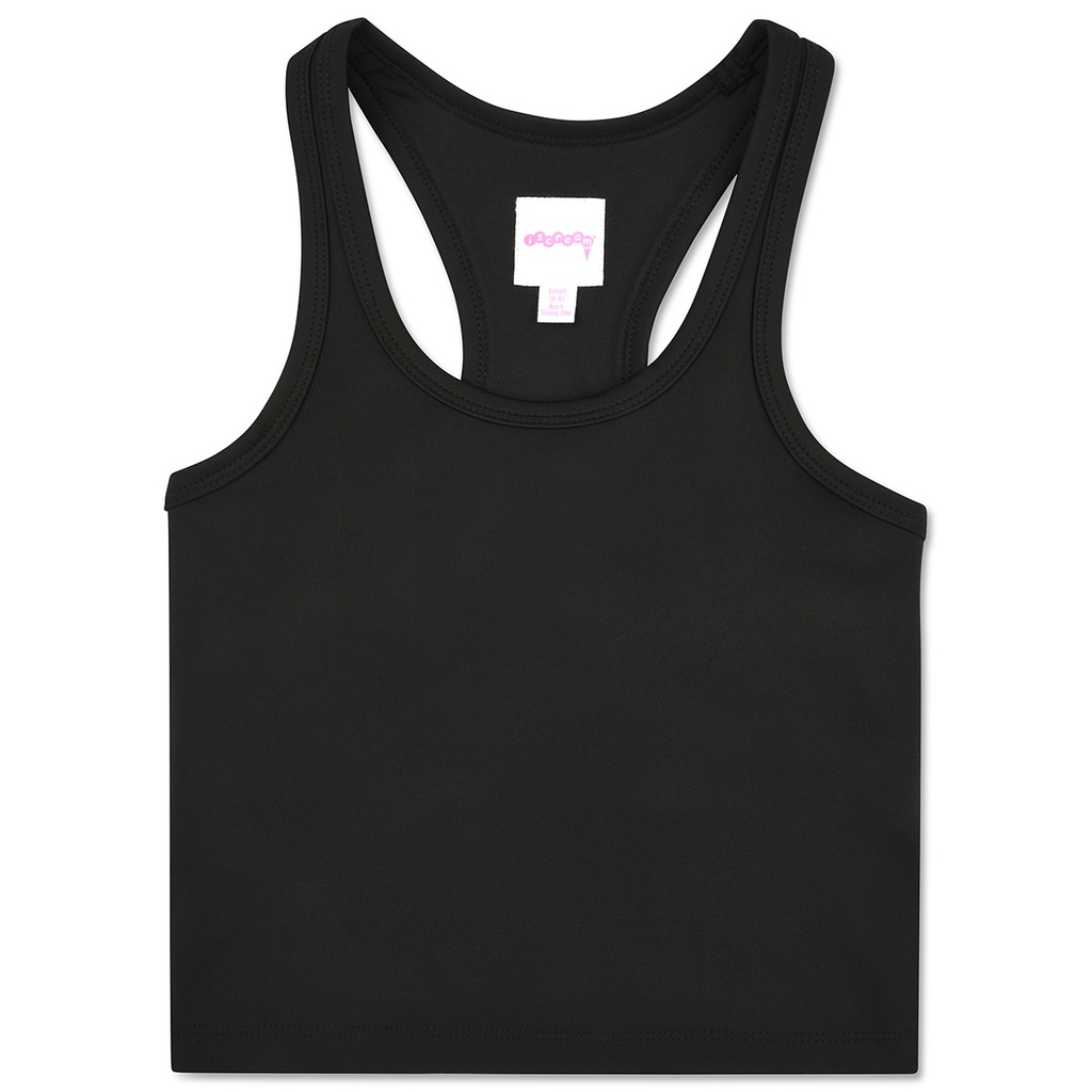 [820-1914S] Iscream Black Sports Top (Youth Small (6-8))
