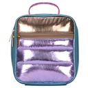 Icy Color Block Puffer Lunch Tote