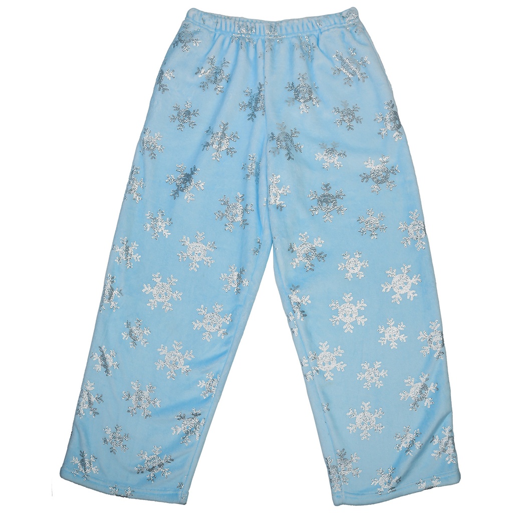 Shimmering Snowflakes Plush Pants