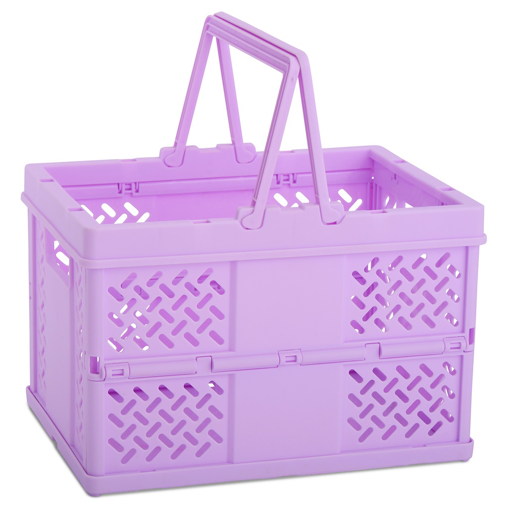 Small Lavender Foldable Storage Crate