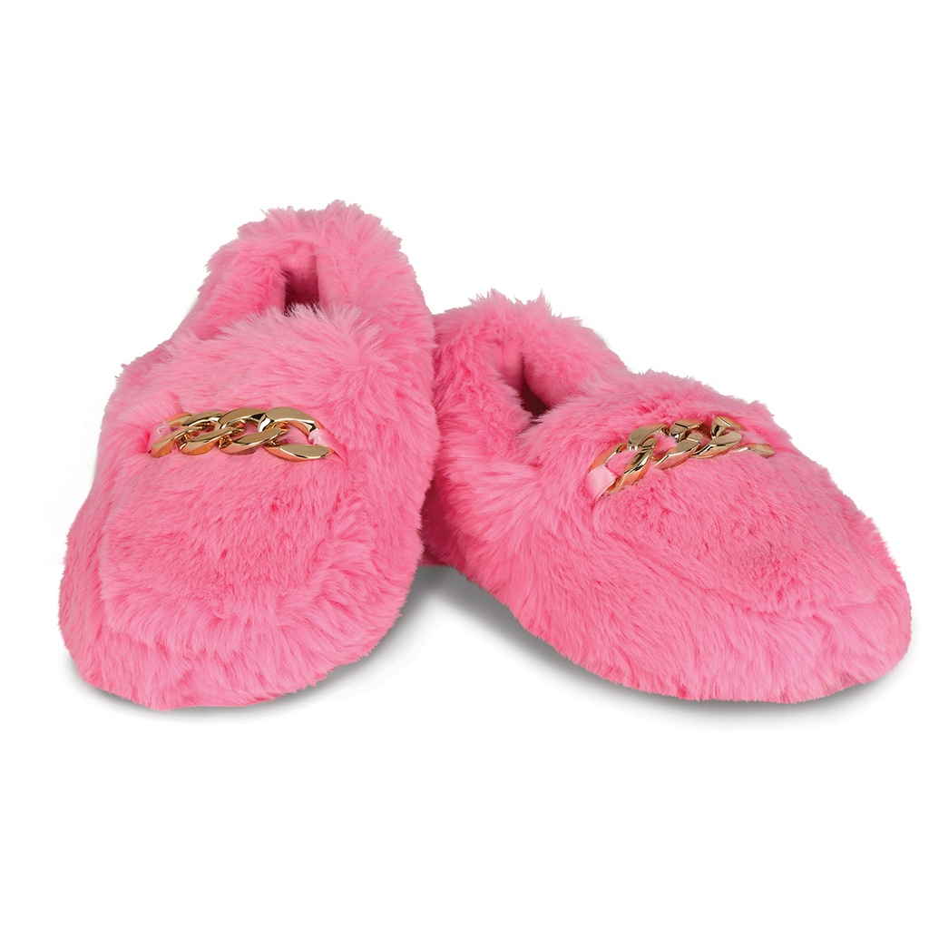 [735-089M] Furry Loafer Slippers (Medium (4-6))