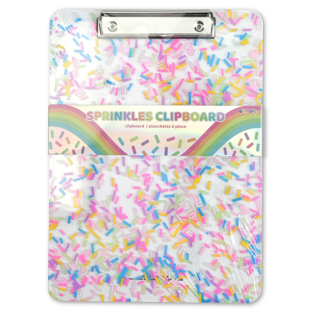 [760-1262] Acrylic Sprinkles Clipboard