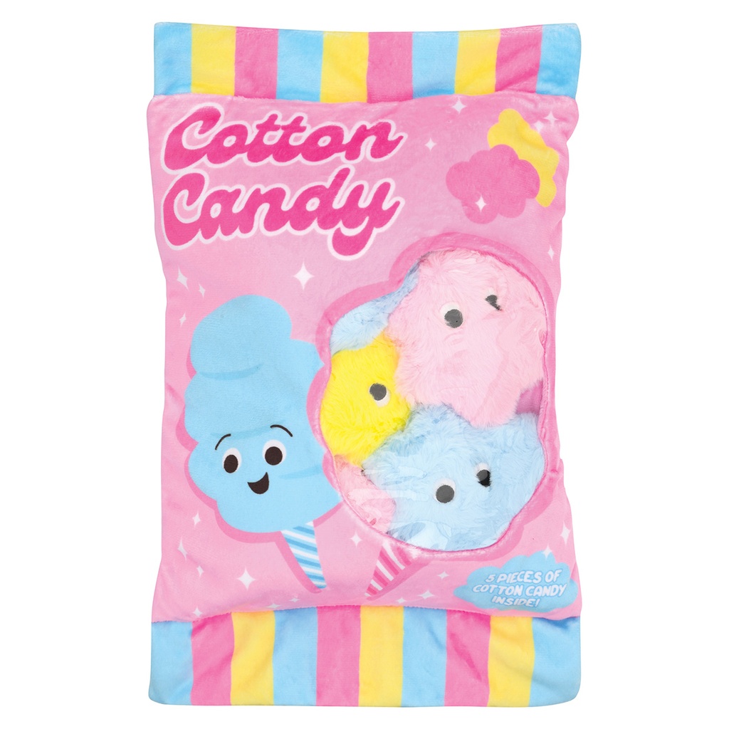 Cotton Candy Sweets Packaging Fleece Plush