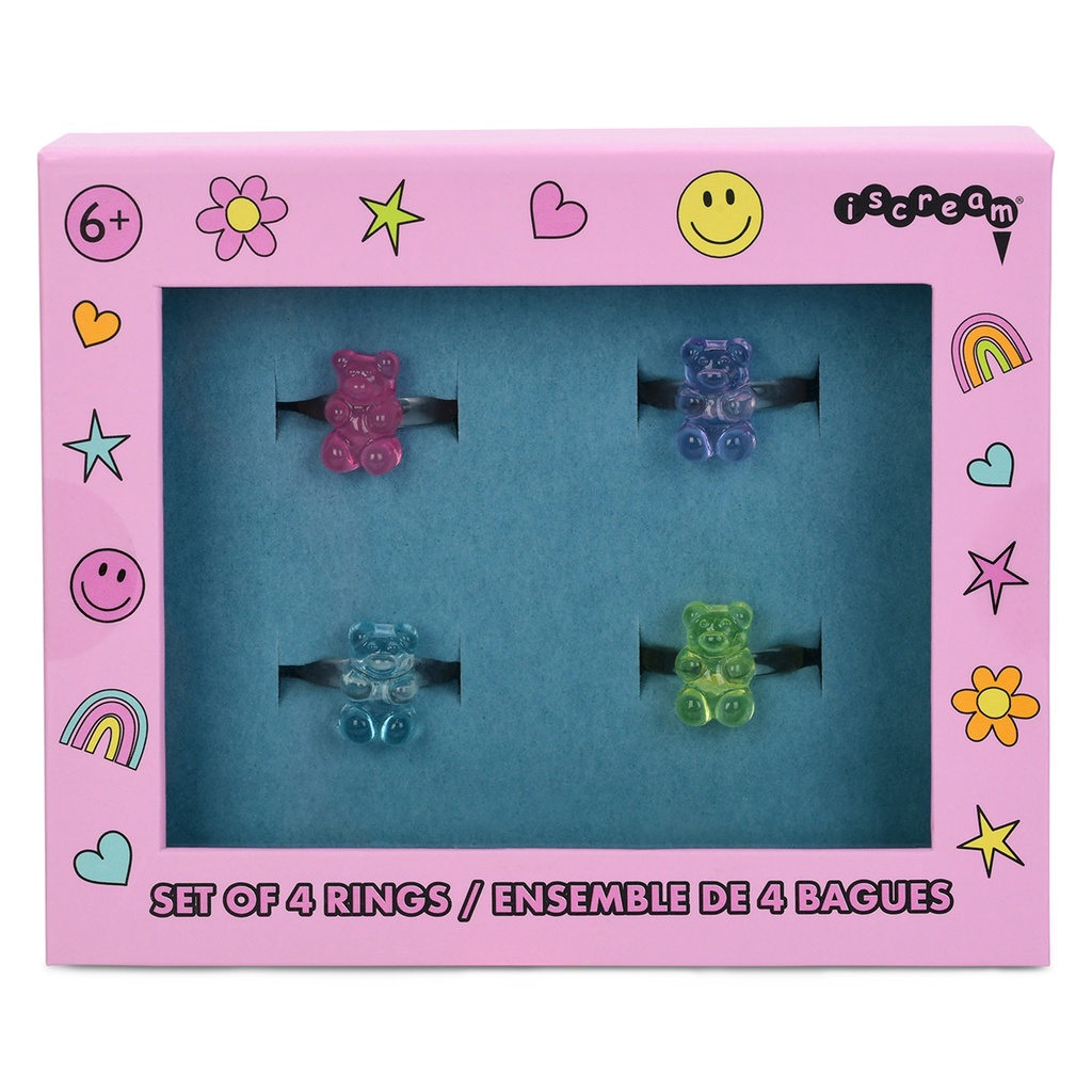 [770-369] Gummy Bear Rings Set of 4
