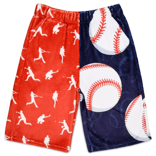 [820-1917L] Home Run Board Plush Board Shorts (Large (14))