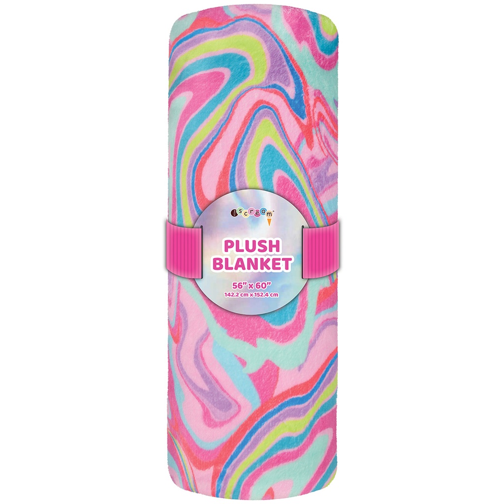 Color Swirl Plush Blanket
