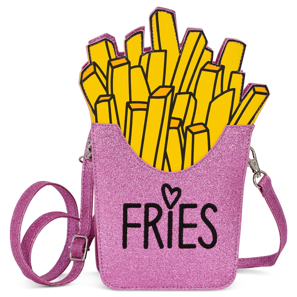 [810-2047] I Heart Fries Crossbody Bag