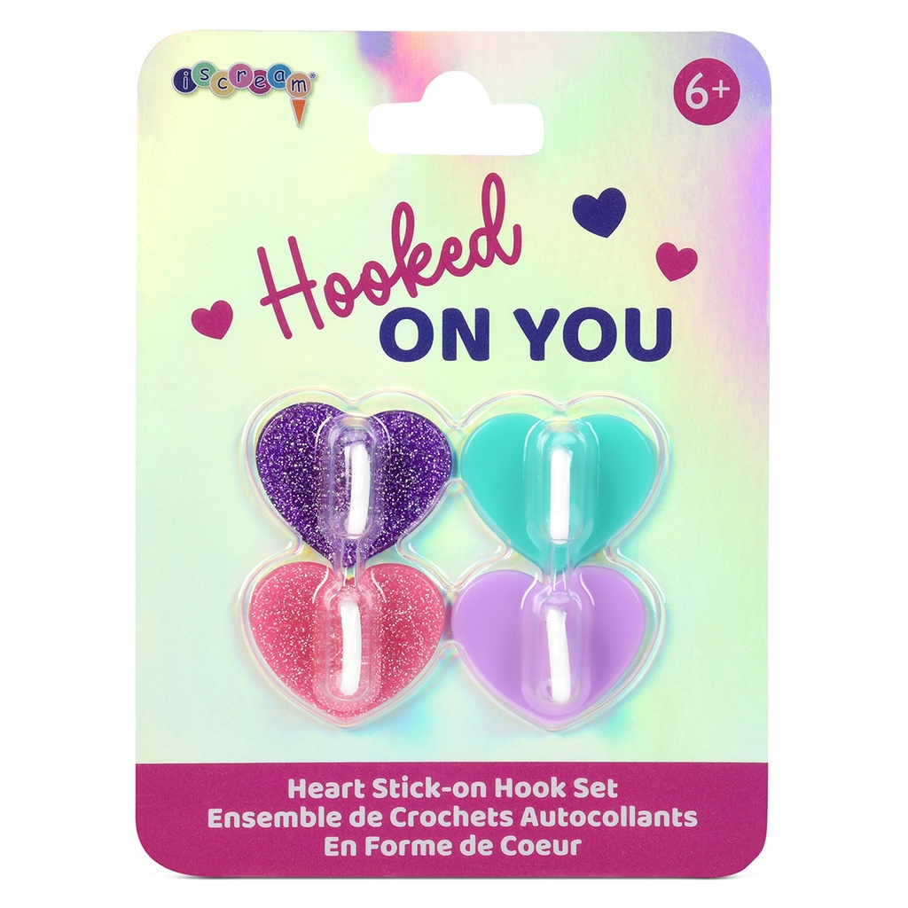 [700-506] Heart Stick-On Hook Set