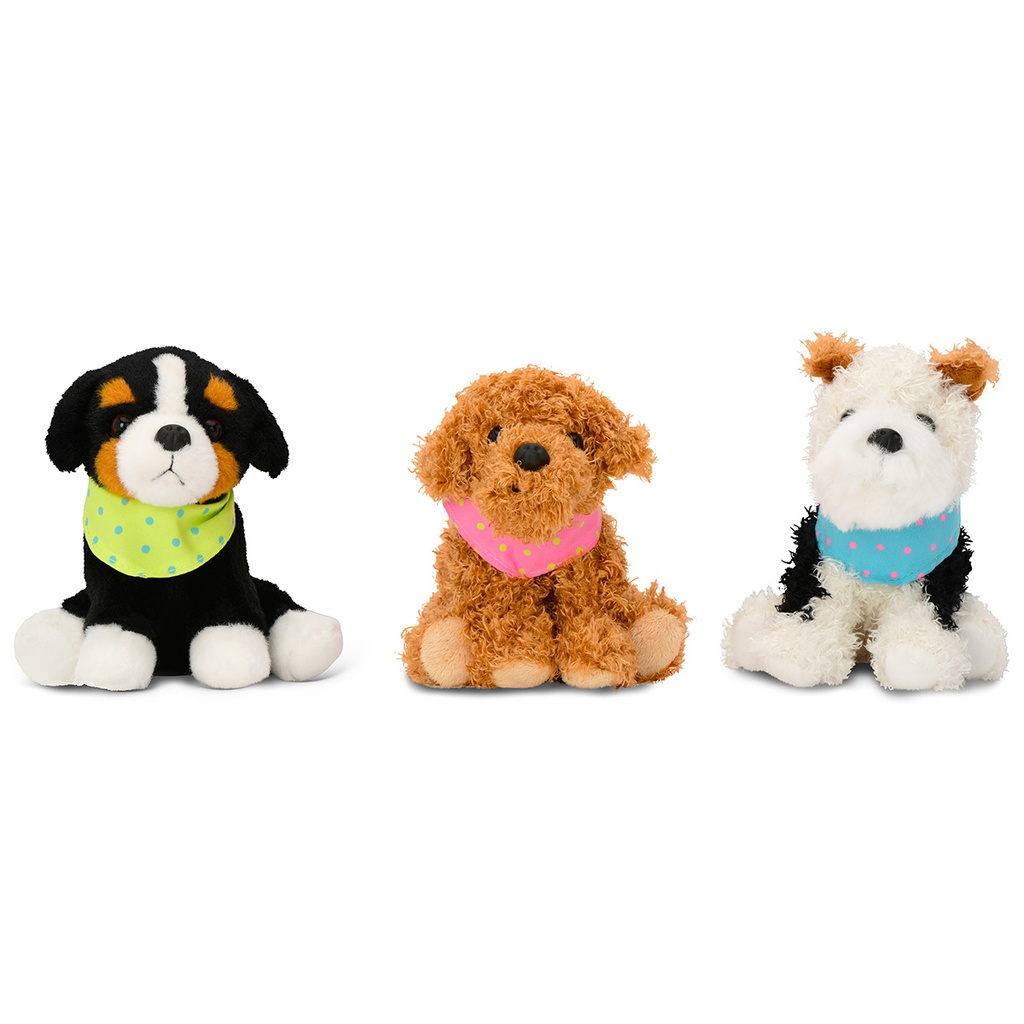 Cozy Pups Mini Plush Character Set of 3