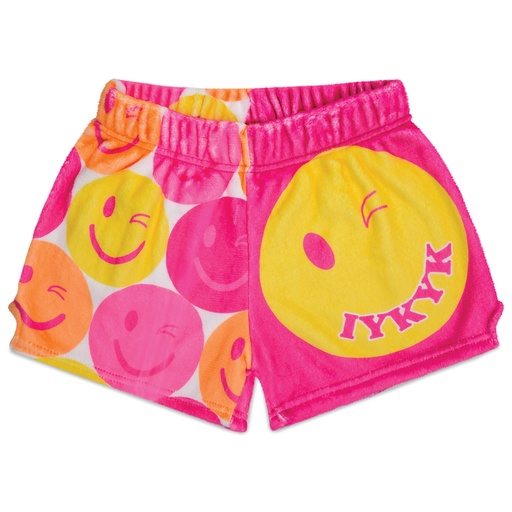 [820-2025AS] Theme IYKYK Plush Shorts (Adult Small (4-6))