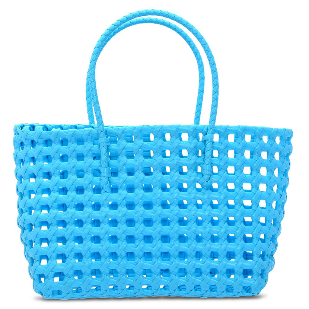 [810-2081] Large Blue Woven Tote