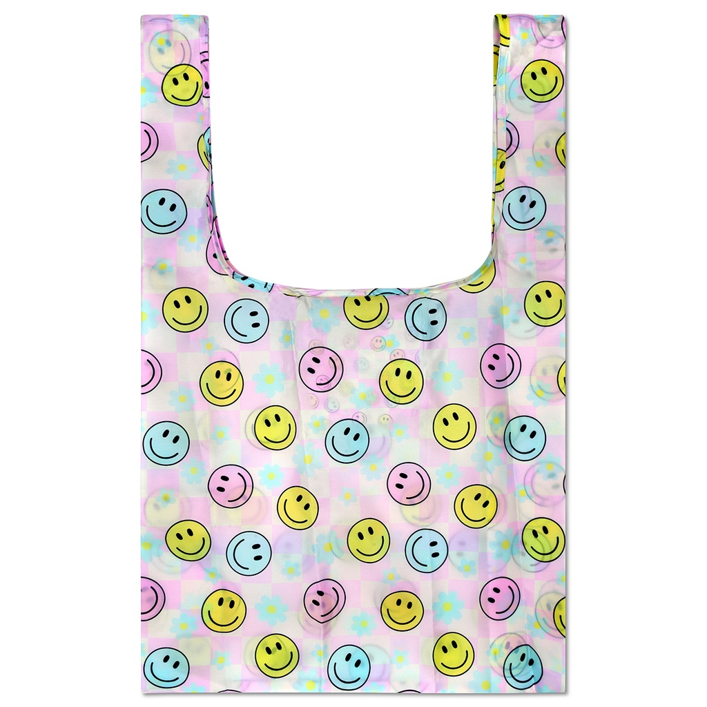 [810-2061] Happy Check Packable Bag