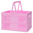 Large Pink Foldable Storage Crate