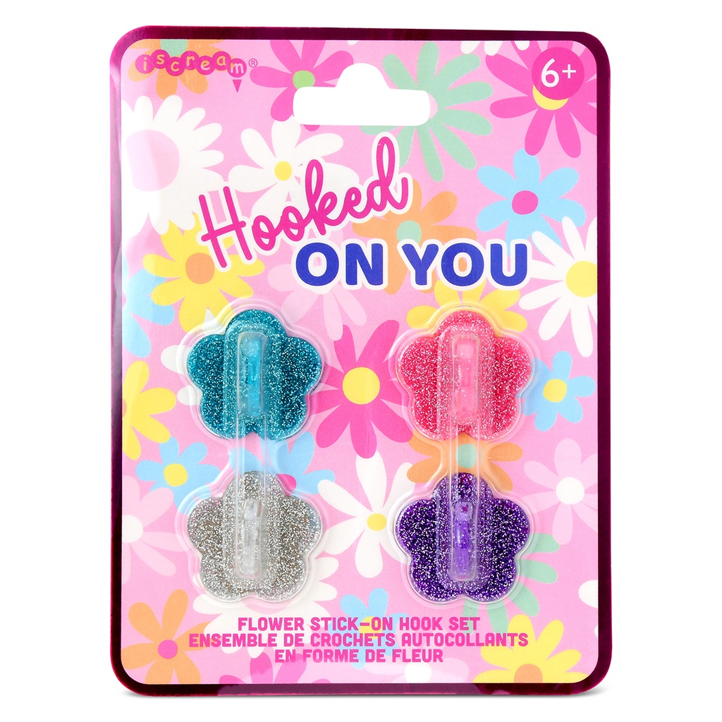 [700-513] Flower Stick-On Hook Set