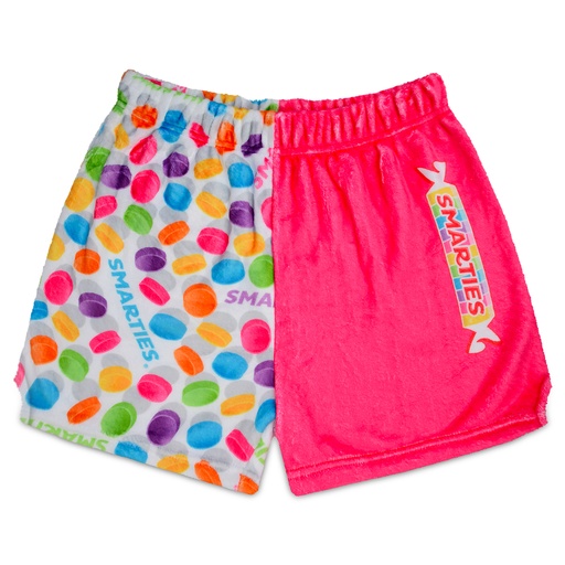 [820-3079XS] Smarties Pink Plush Shorts (X-Small (4-6))