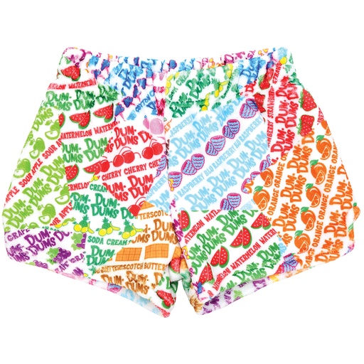 [820-3081XS] Dum-Dums Wrapper Plush Shorts (X-Small (4-6))