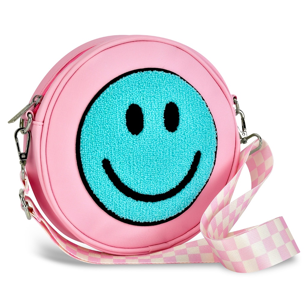 [810-2148] Smile Check Crossbody Bag