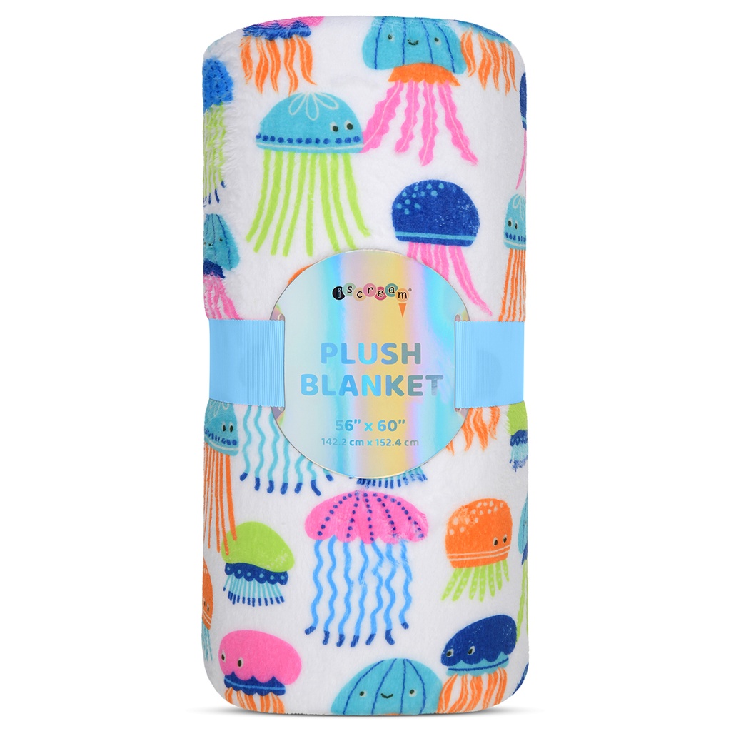 [780-4063] Joyous Jellies Plush Blanket