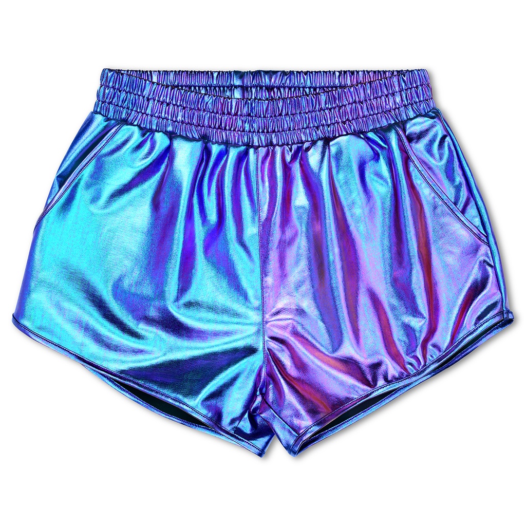 [820-3075AS] Iridescent Metallic Shorts (Adult Small (4-6))