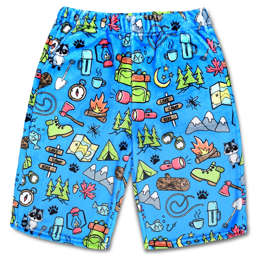 [820-3133XS] Camp Out Plush Board Shorts (X-Small (4-6))