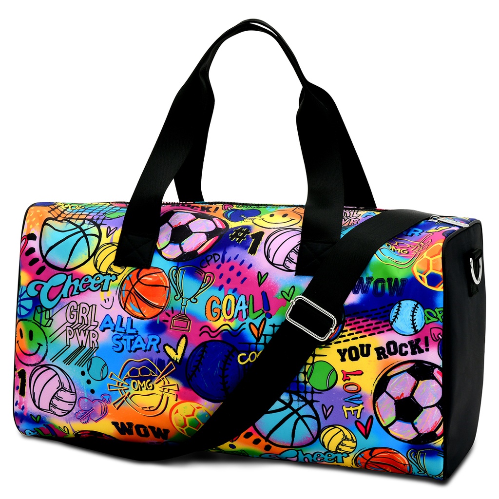 [810-2180] Corey Paige Fun Sports Duffel Bag