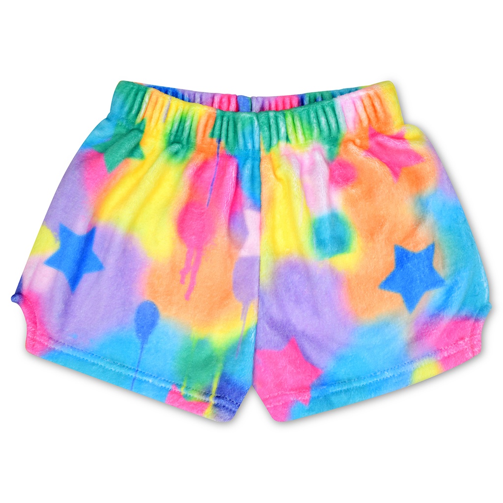 [820-3125AM] Corey Paige Stars Plush Shorts (Adult Medium (8-10))