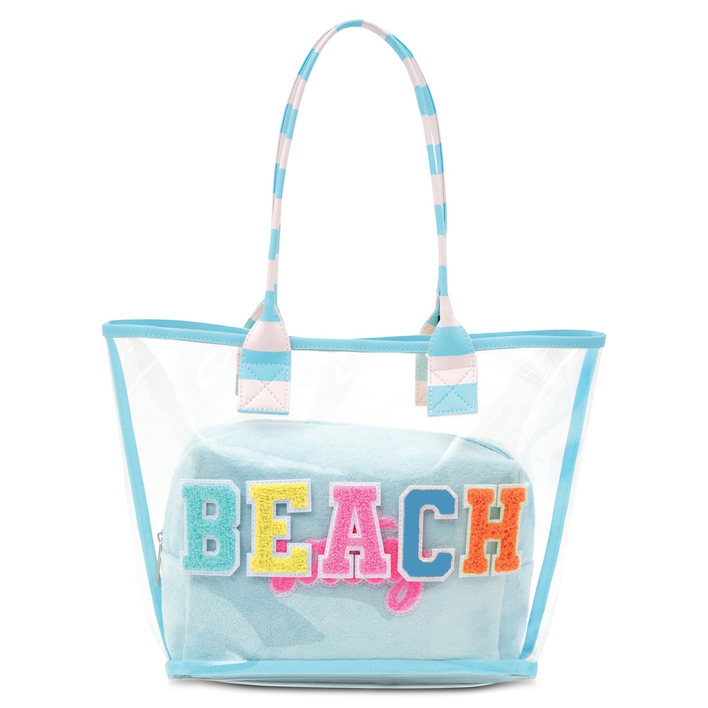 Beach Clear Tote Bag 2-Piece Set
