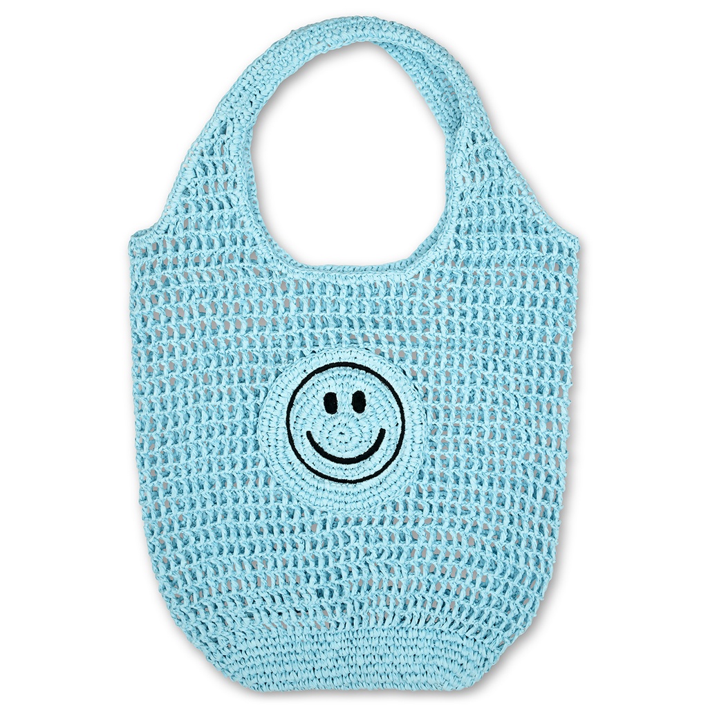 [810-2210] Blue Straw Bag