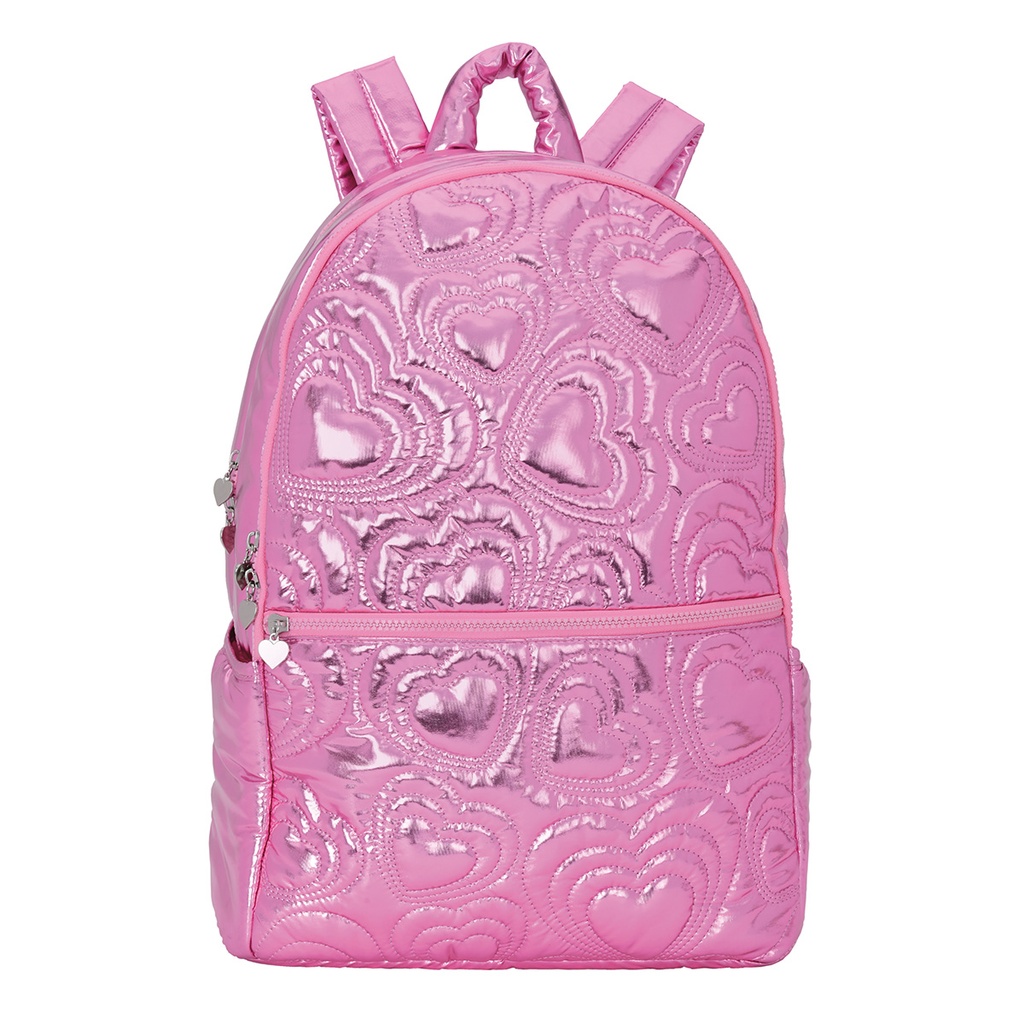 Pink Shining Heart Backpack