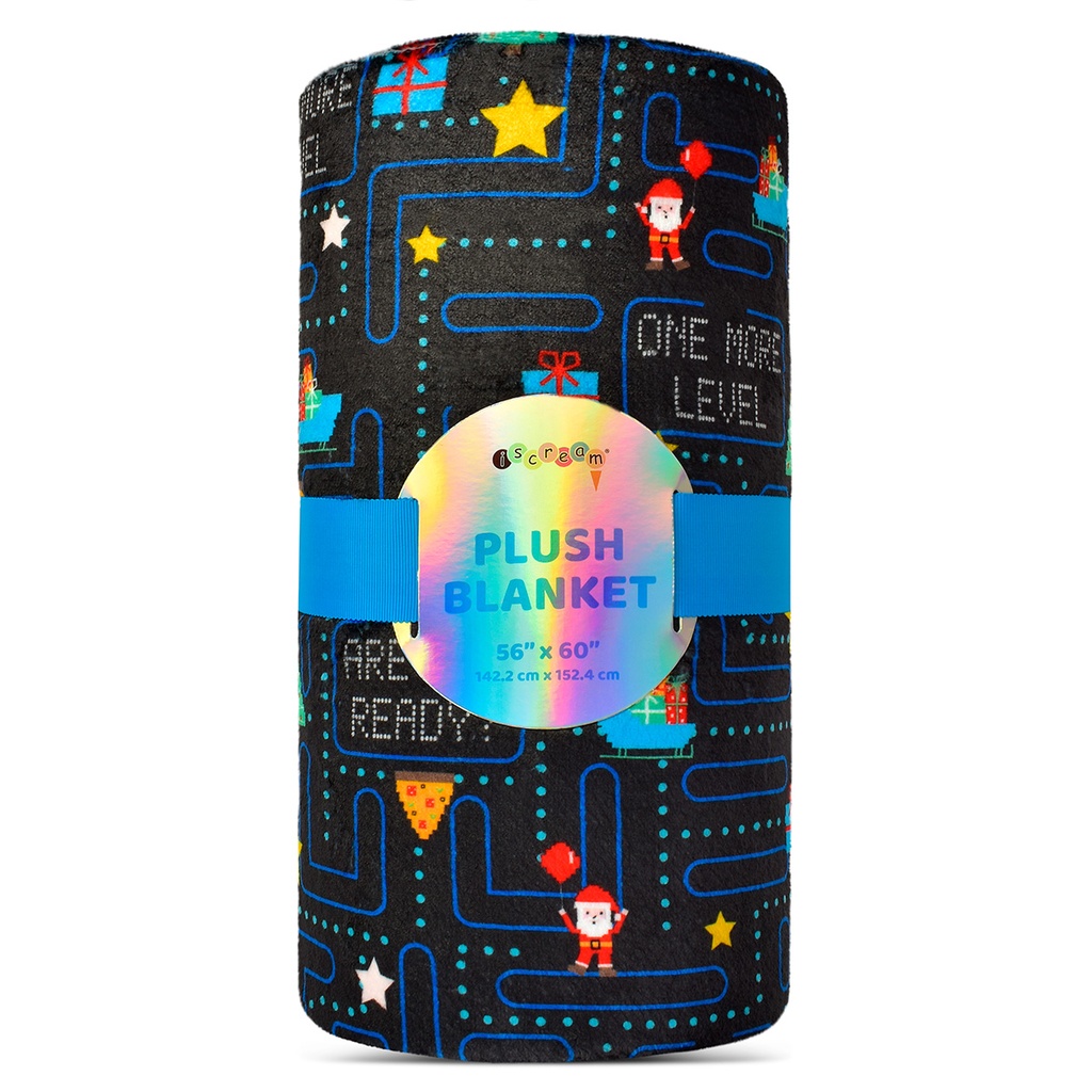 [780-4385] Game On Santa! Plush Blanket
