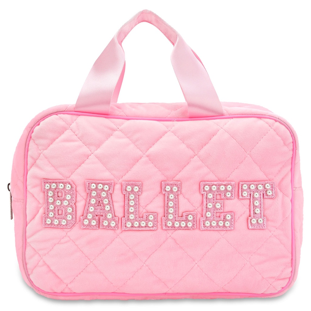 [810-2237] Ballet Quilted Large Cosmetic  Bag