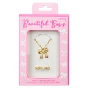 Beautiful Bows Ring & Necklace Set