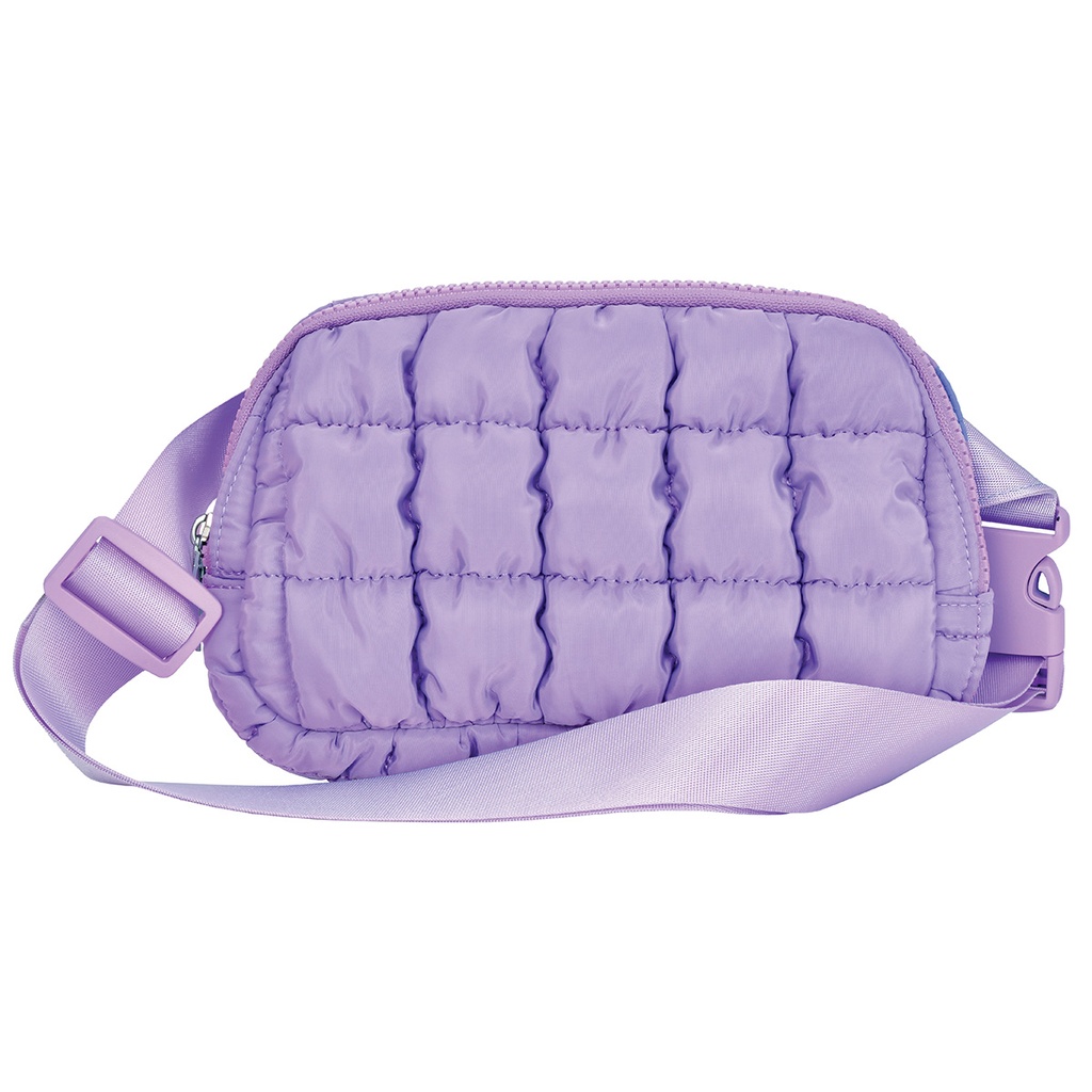 [810-2264] Vivid Violet Quilted Belt Bag