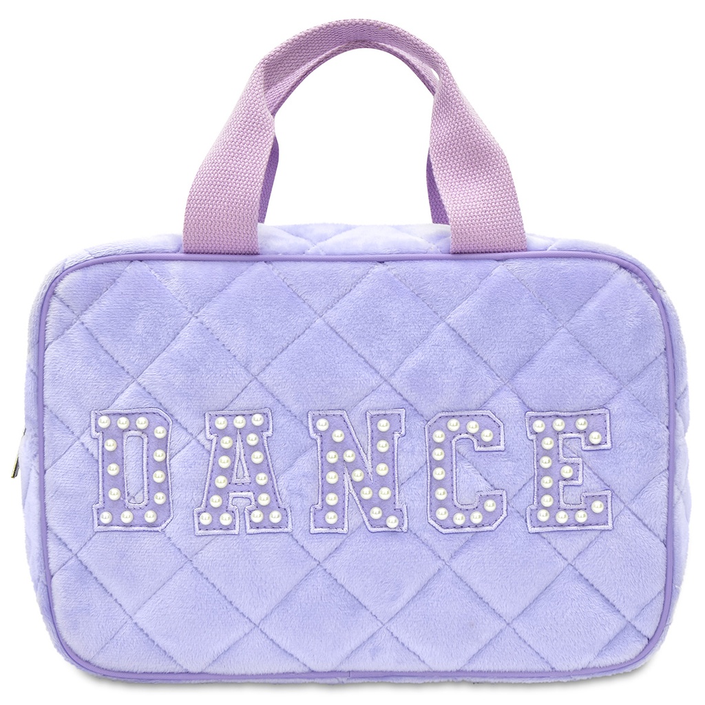 [810-2270] Love to Dance Quilted Large Cosmetic Bag