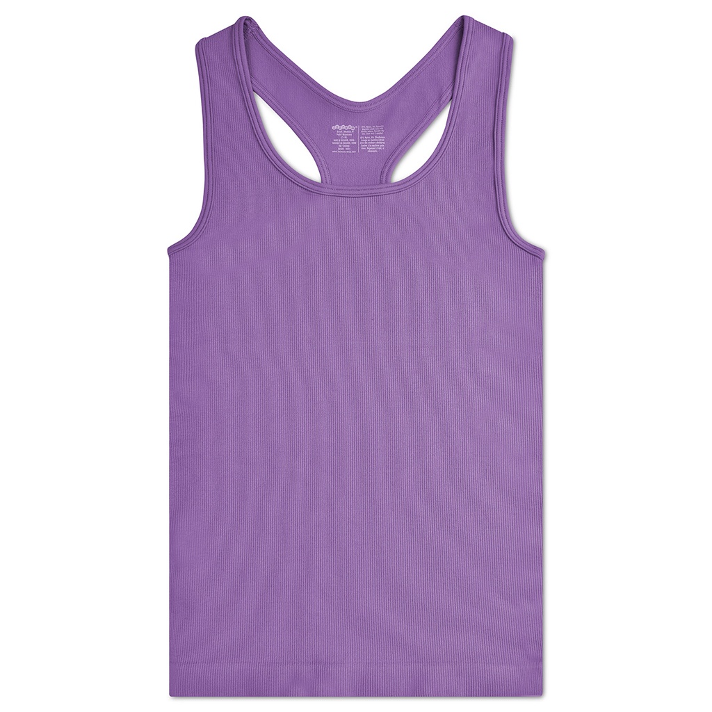 [820-3426S-M] Vivid Violet Ribbed Racerback Tank Top (Youth Small/Medium (7-10))