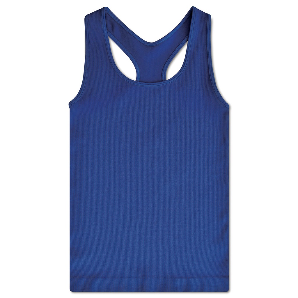 [820-3438S-M] Midnight Ribbed Racerback Tank Top (Youth Small/Medium (7-10))