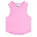 Rose Cropped Ribbed Racerback Tank Top