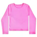 Pretty Pink Ribbed Long Sleeve Shirt