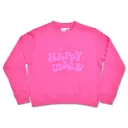 Happy Vibes Pretty Pink Basic Crew Neck Sweatshirt