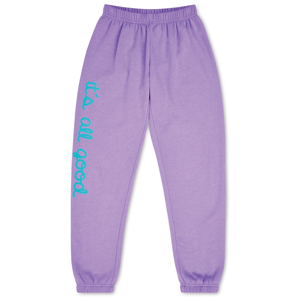 [820-3270S] All Good Vivid Violet Basic Sweatpants (Youth Small (6-8))