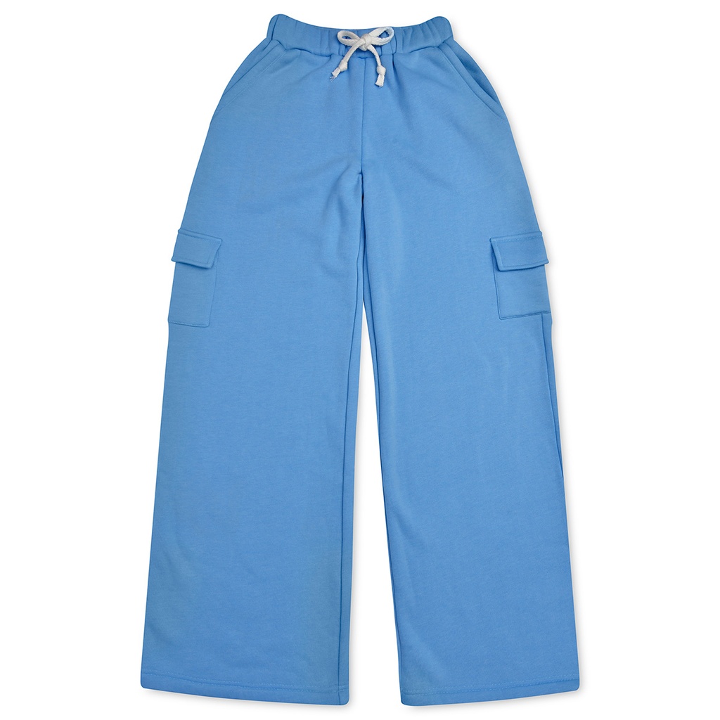 [820-3280L] Bright Blue Cargo Sweatpants (Youth Large (14))