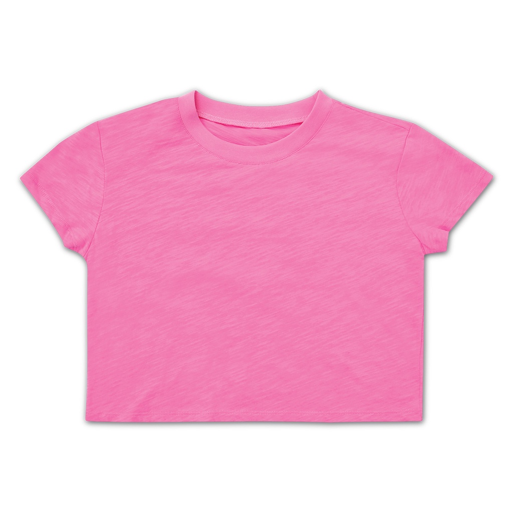 [820-3469M] Pretty Pink Boxy Tee (Youth Medium (10-12))
