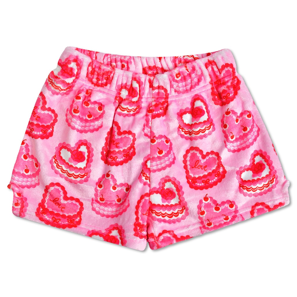 [820-3450S] Heart Cakes Plush Shorts (Small (6-8))