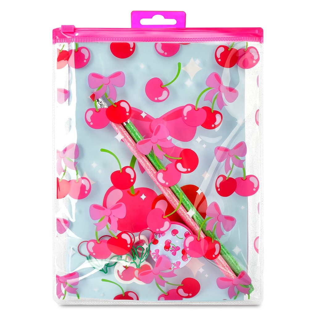 [760-1337] Cheerful Cherries Stationery Set