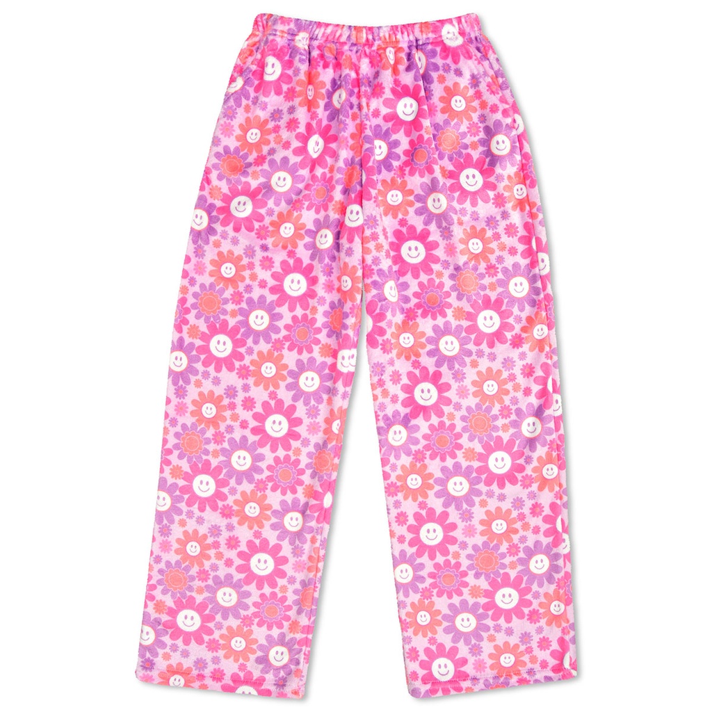 [820-3503XS] Groovy Smiles Plush Pants (Youth X-Small (4-6))