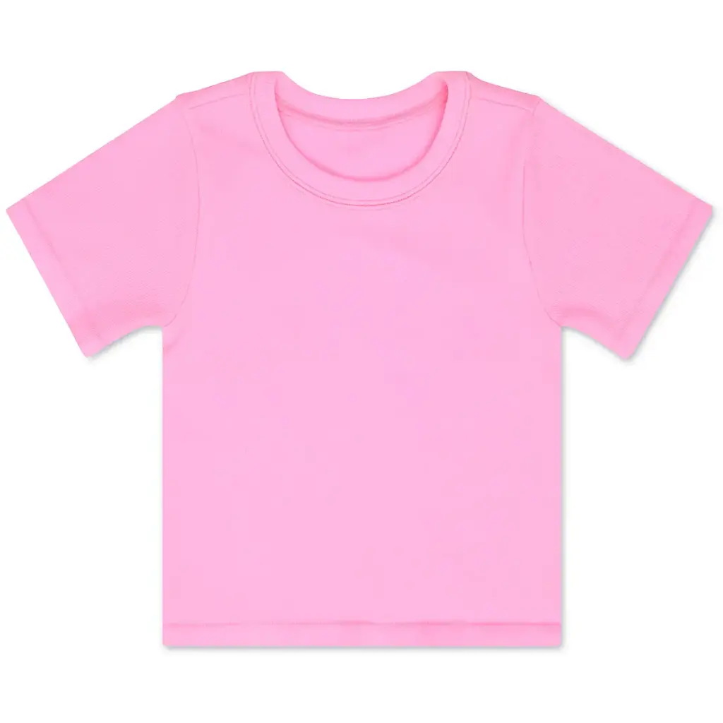 [820-3532S-M] Rose Ribbed Short Sleeve Shirt (Youth Small/Medium (7-10))