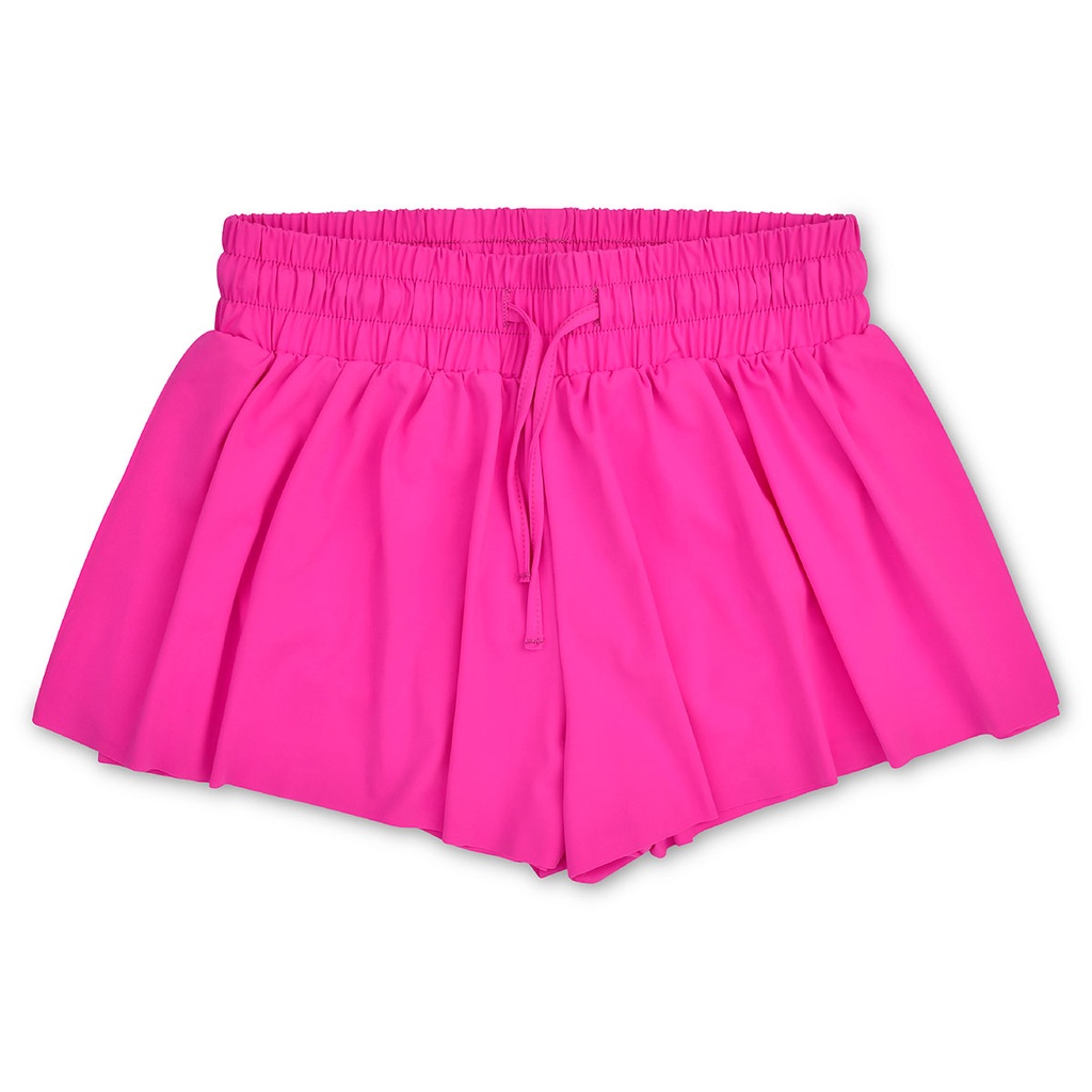 [820-3527S] Pretty Pink Butterfly Shorts (Youth Small (6-8))