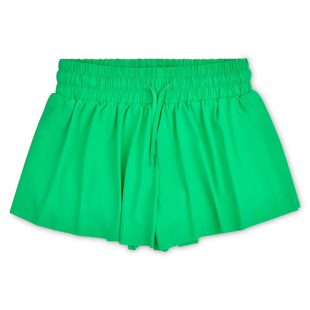 [820-3528S] Glam Green Butterfly Shorts (Youth Small (6-8))