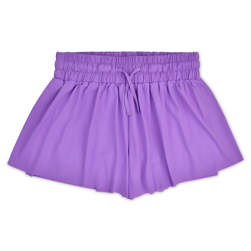 [820-3537S] Vivid Violet Butterfly Shorts (Youth Small (6-8))